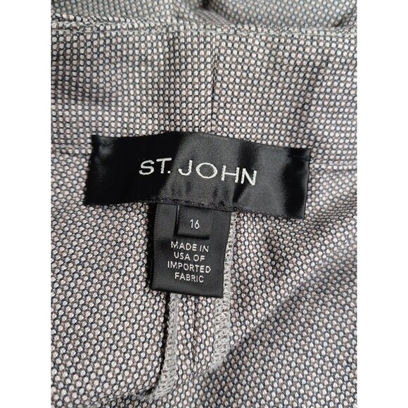St john collection Gray Womens Sz 16 Straight Leg trousers Dress pants - Picture 7 of 7